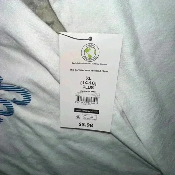 Set of 2 / NWT! Women's Athletic Works Tank Top XL (14-16) Plus White - Picture 7 of 9